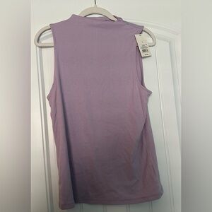 A new day Lavender Mock Neck Tank